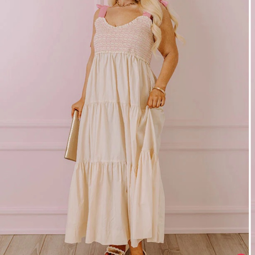 Smocked maxi dress